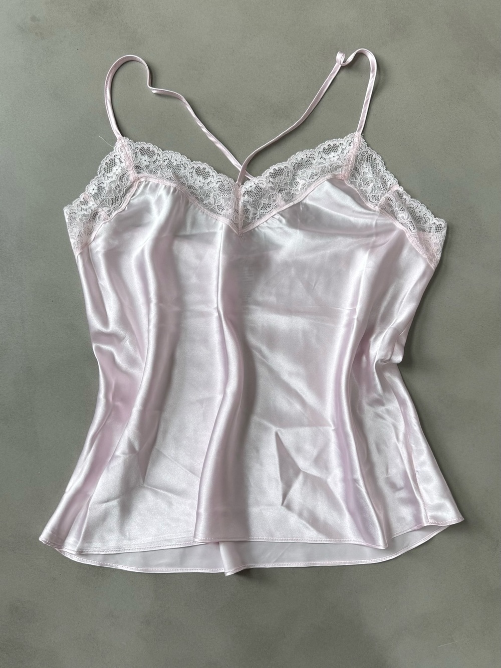 Linea Donatella Pale Pink Satin Lace Camisole with shorts